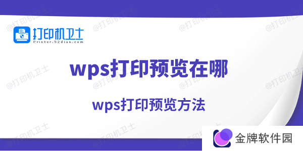 wps打印预览在哪 wps打印预览方法